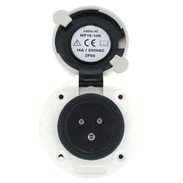 Victron 16A Polyamid Einbau-Steckdose Boot Wohnmobil Yacht